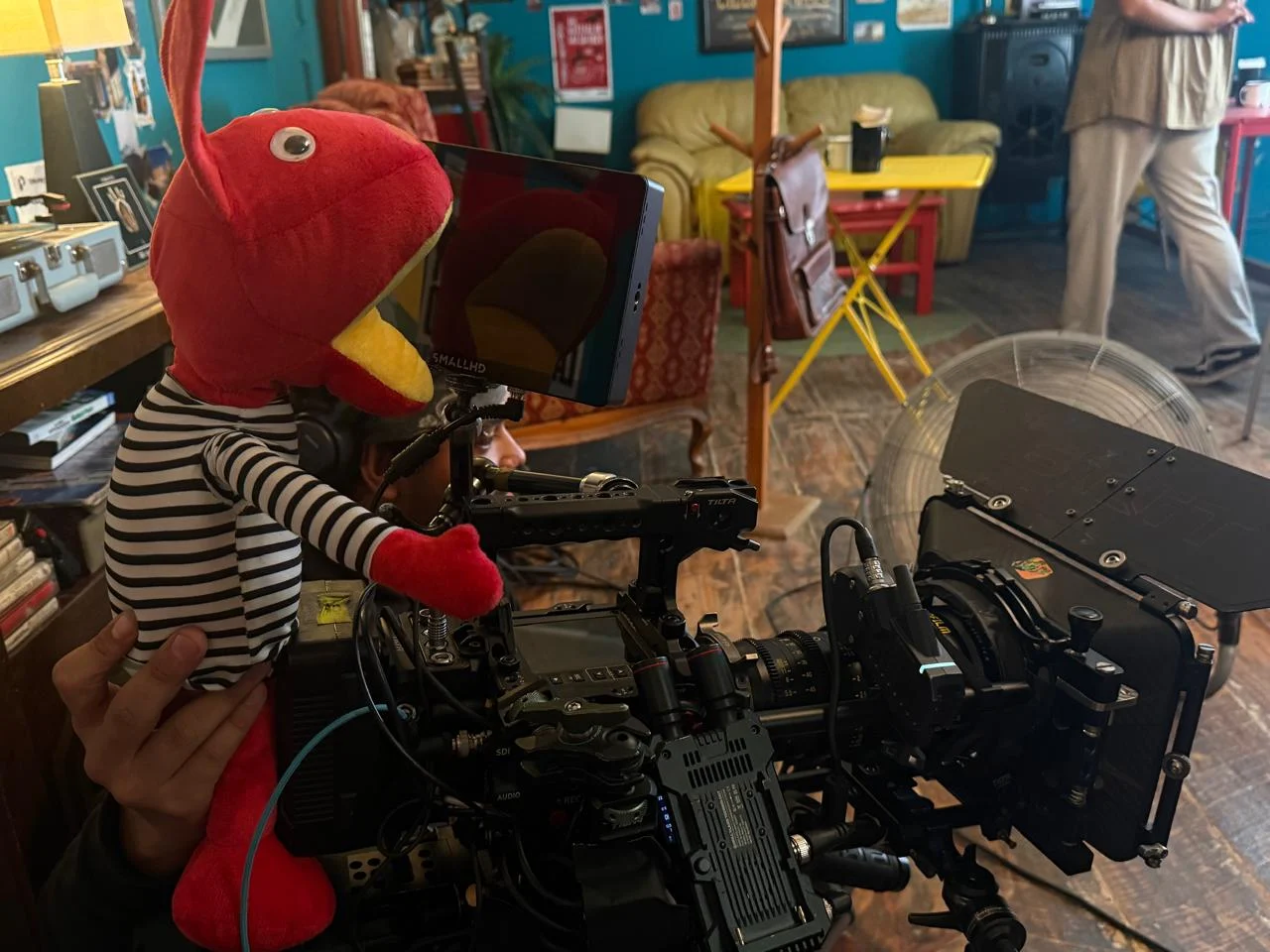 Fotografía de Enrique Cruz y su trabajo en rodaje